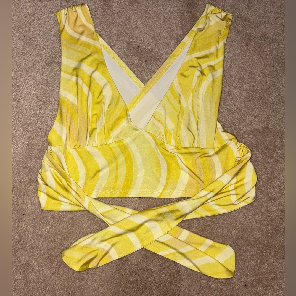 Urban Outfitters yellow halter top